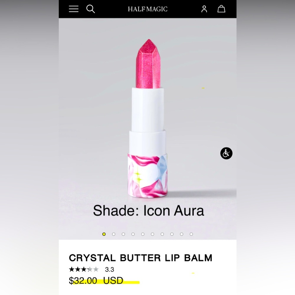 HALF MAGIC BEAUTY CRYSTAL BUTTER LIP BALM - Icon Aura